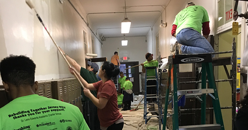 Provident Bank Employees Support Rebuilding Together - Bank In New Jersey