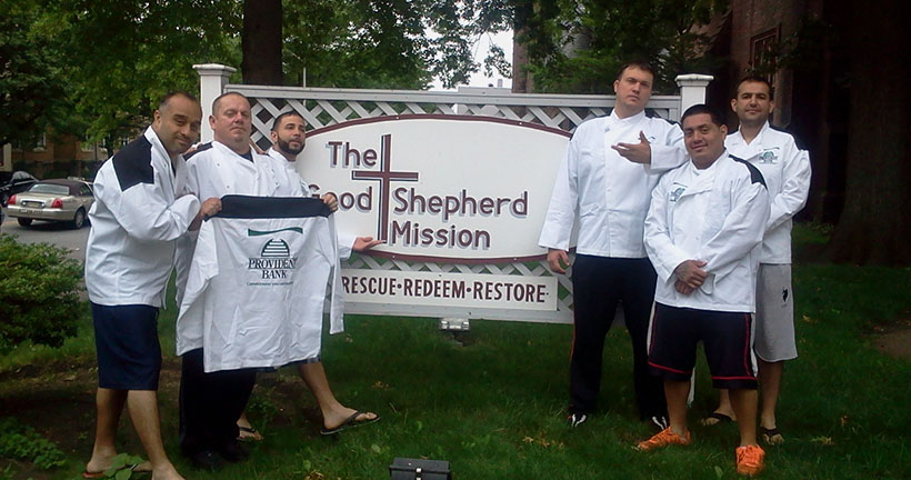 The Provident Bank Donates Chef Coats To Good Shepherd Mission - Banks In New Jersey
