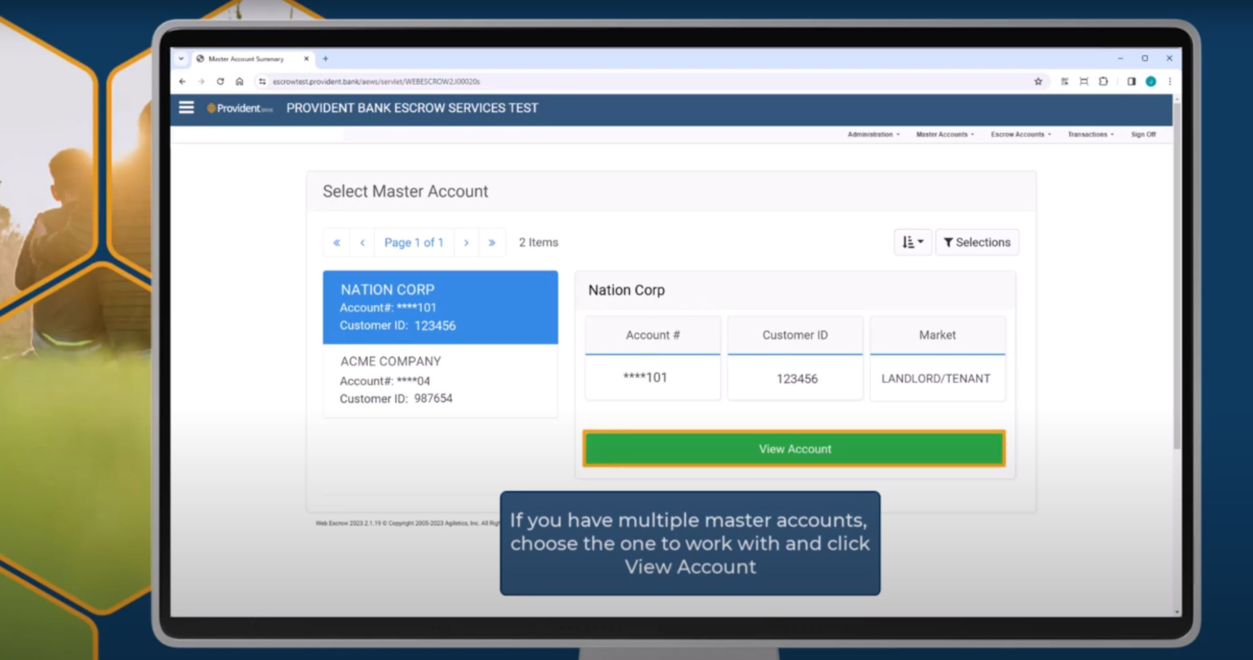 Web Escrow Video Guide