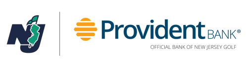 NJ Golf and Provident Bank logo lockup